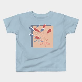 Blues and Reds in Color Contrast Kids T-Shirt